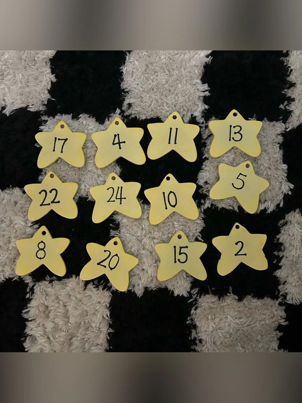 Snowman Countdown Days Til Christmas Perpetual Advent Calendar Wood Decor Stars